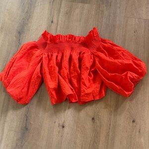 Banana Republic BRIA LINEN OFF-SHOULDER TOP